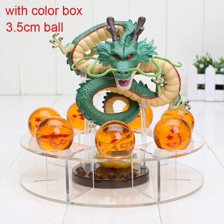Suporte de Esferas do Dragão com Conjunto de Figura de Shenlong