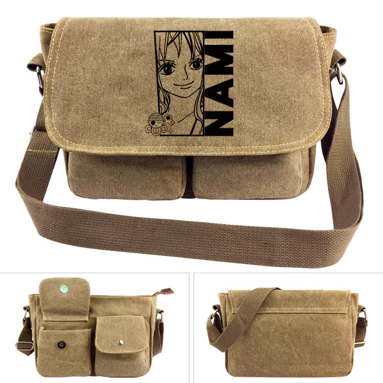 Bolsa de Ombro de Lona One Piece - Mochila Luffy