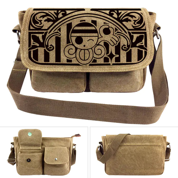 Bolsa de Ombro de Lona One Piece - Mochila Luffy