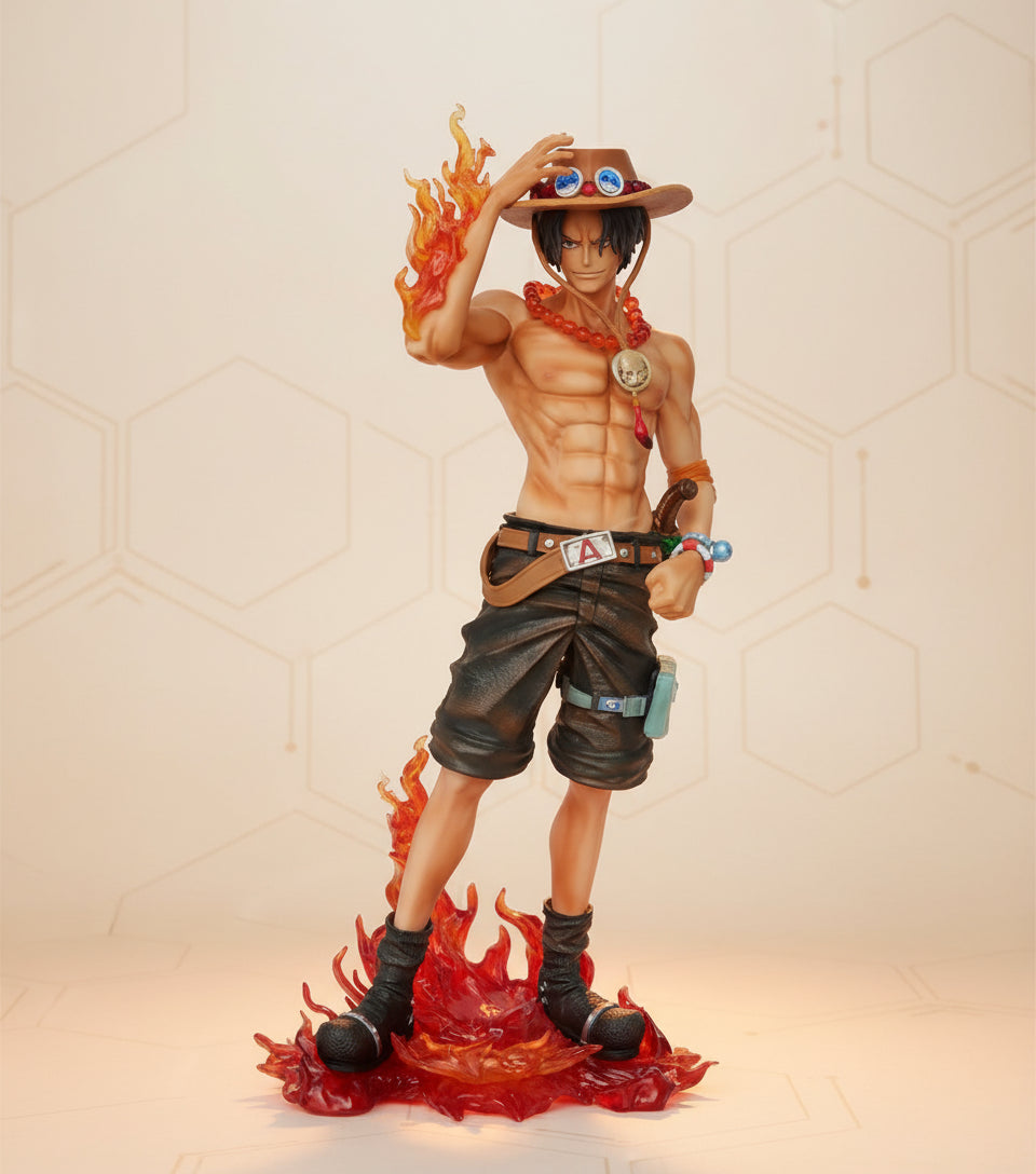 Action Figure Portgas D. Ace - One Piece - Colecionável 24cm