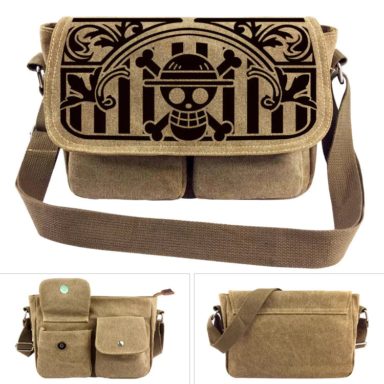 Bolsa de Ombro de Lona One Piece - Mochila Luffy