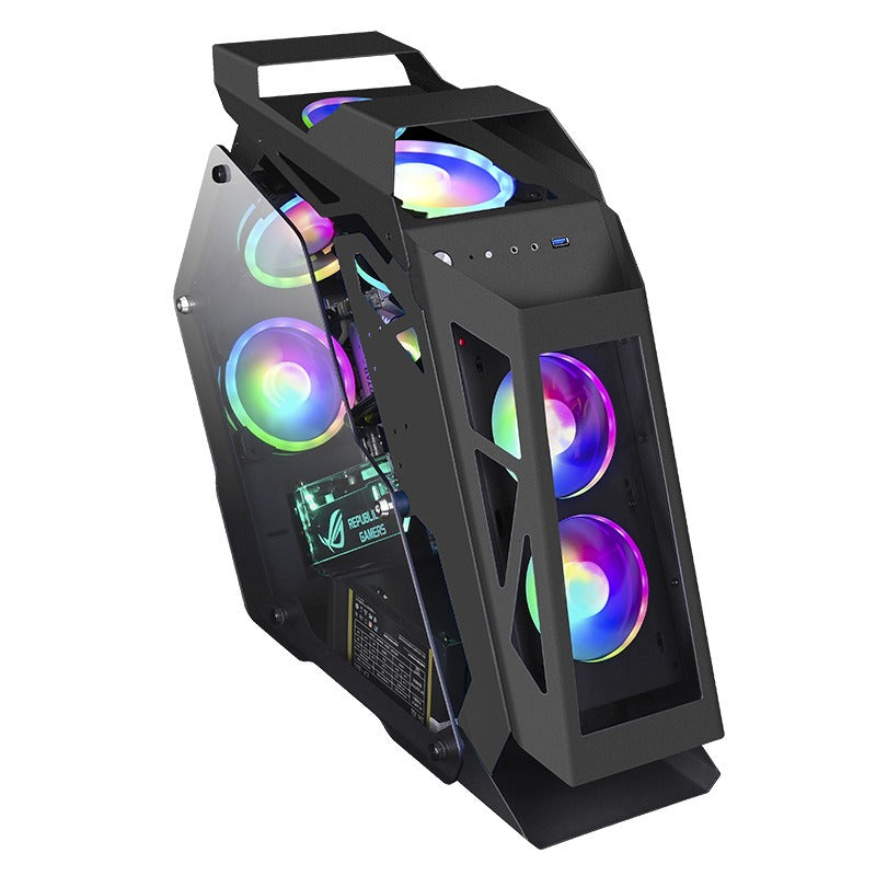 Gabinete Gamer de Formato Único - Design Futurista para PC Desktop