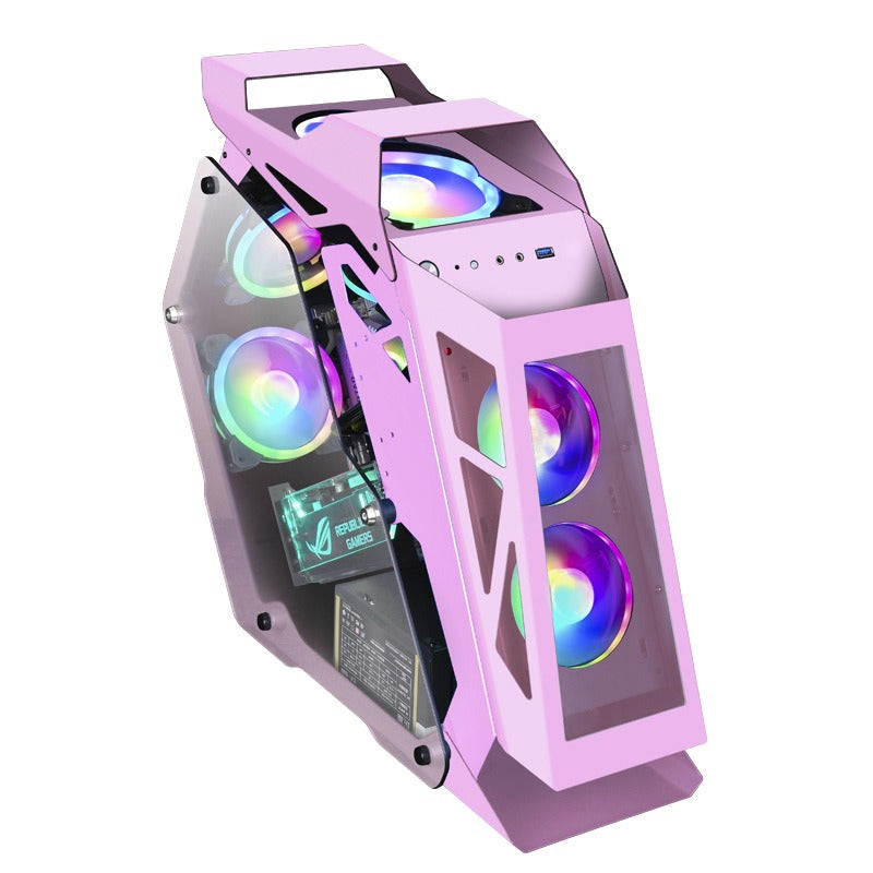 Gabinete Gamer de Formato Único - Design Futurista para PC Desktop