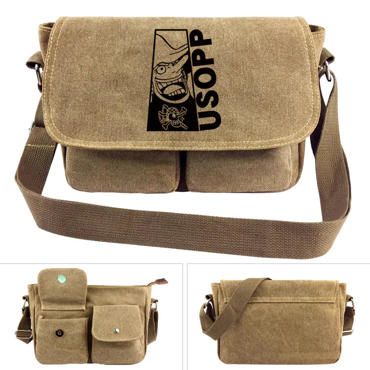 Bolsa de Ombro de Lona One Piece - Mochila Luffy