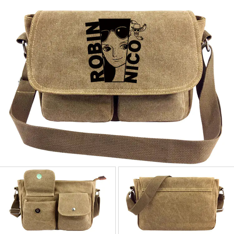 Bolsa de Ombro de Lona One Piece - Mochila Luffy