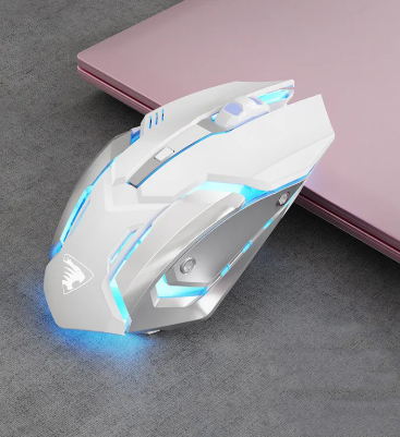 Mouse Bluetooth Sem Fio Recarregável - Silencioso e Ergonômico