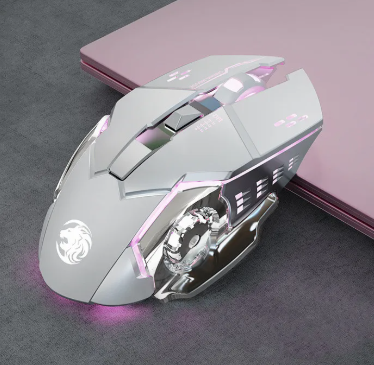 Mouse Bluetooth Sem Fio Recarregável - Silencioso e Ergonômico