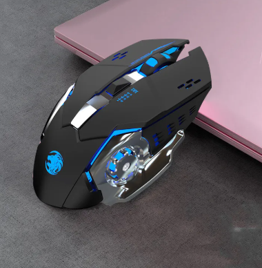 Mouse Bluetooth Sem Fio Recarregável - Silencioso e Ergonômico