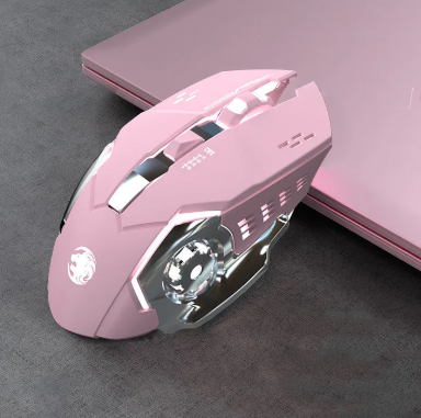 Mouse Bluetooth Sem Fio Recarregável - Silencioso e Ergonômico