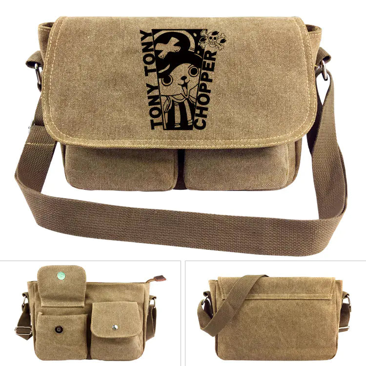 Bolsa de Ombro de Lona One Piece - Mochila Luffy
