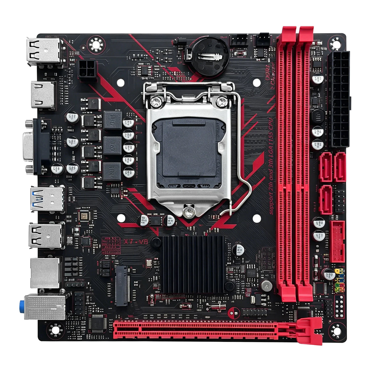 Placa-mãe MACHINIST B75 X7 VB LGA1155 Dual Channel DDR3 RAM