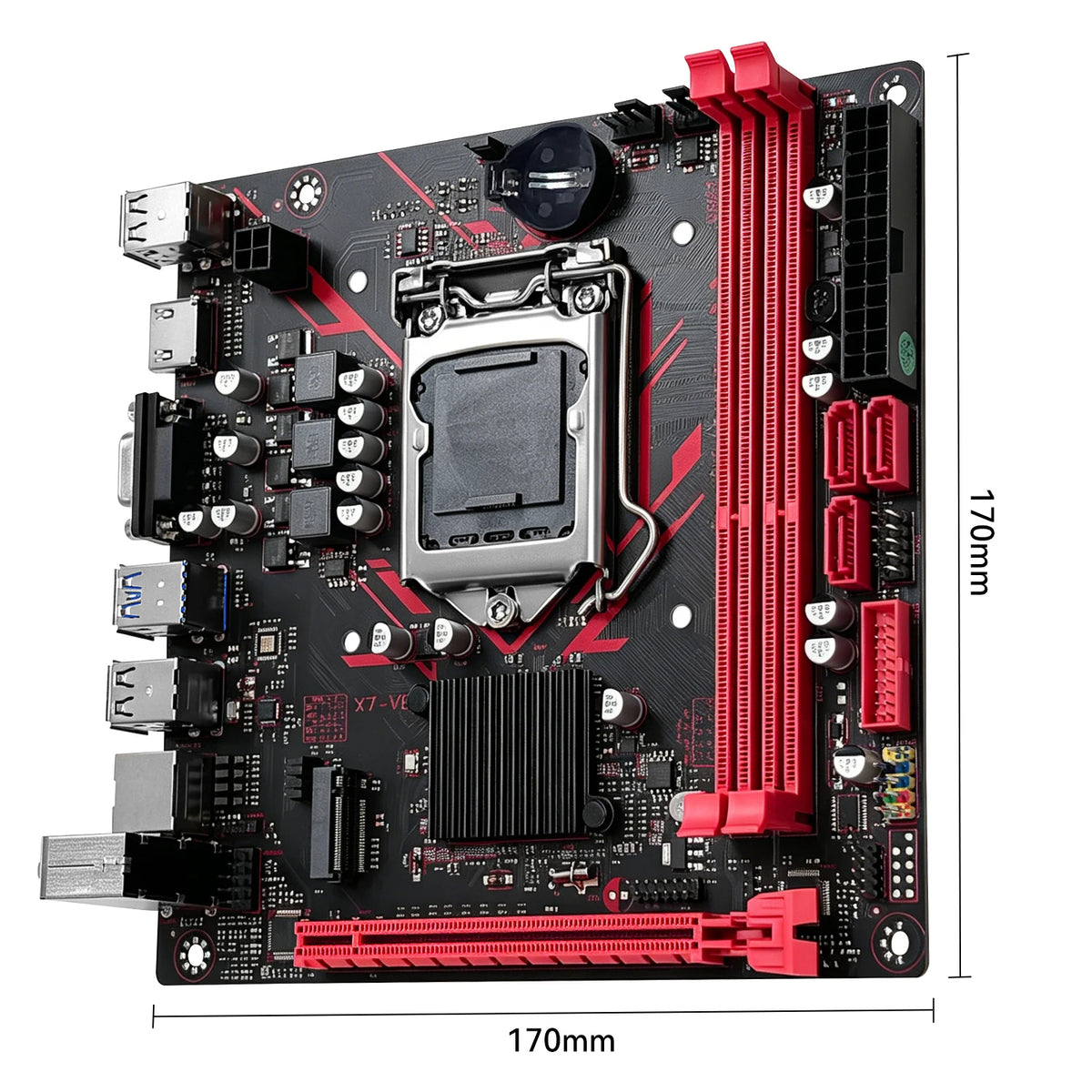 Placa-mãe MACHINIST B75 X7 VB LGA1155 Dual Channel DDR3 RAM