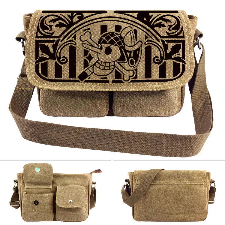 Bolsa de Ombro de Lona One Piece - Mochila Luffy