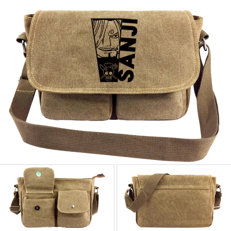 Bolsa de Ombro de Lona One Piece - Mochila Luffy