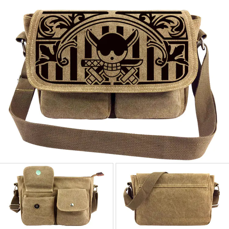 Bolsa de Ombro de Lona One Piece - Mochila Luffy
