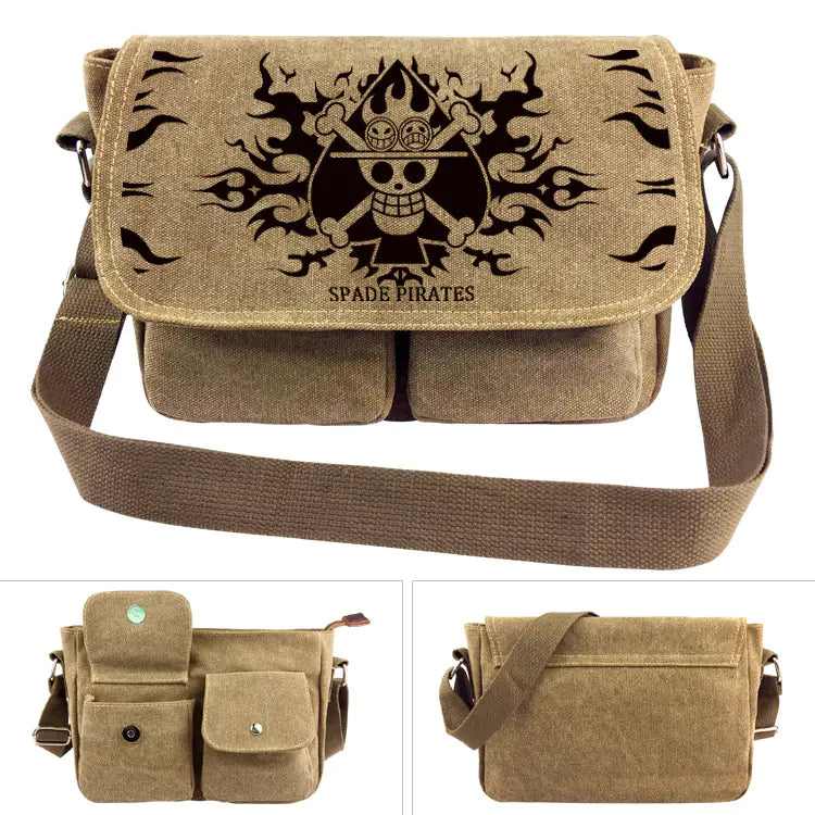 Bolsa de Ombro de Lona One Piece - Mochila Luffy