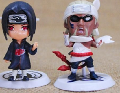 Figuras de Naruto - Gaara, Naruto, Sasuke, Itachi Colecionáveis