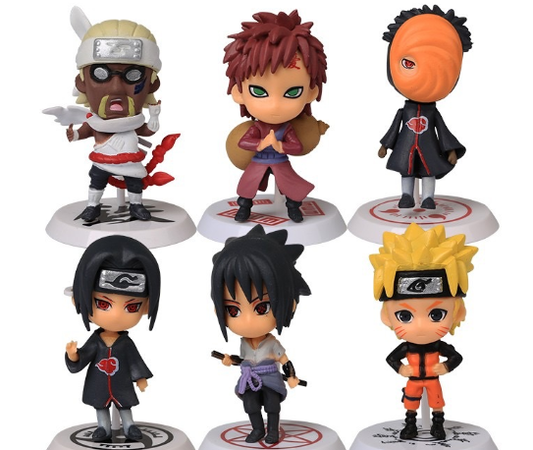 Figuras de Naruto - Gaara, Naruto, Sasuke, Itachi Colecionáveis