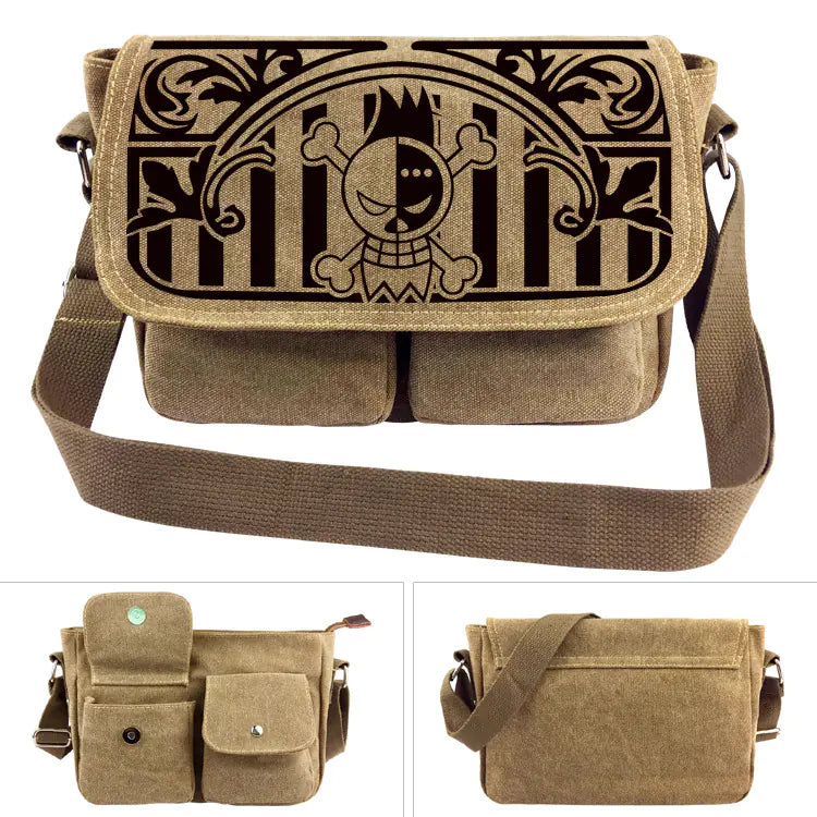Bolsa de Ombro de Lona One Piece - Mochila Luffy