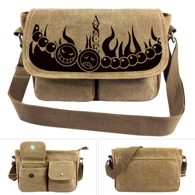 Bolsa de Ombro de Lona One Piece - Mochila Luffy